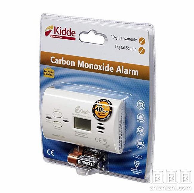 世界最大消防品牌出品、10年寿命：Kidde/凯德 一氧化碳数字报警器7DCO Prime会员凑单直邮到手143元 值值值-买手聚集的地方