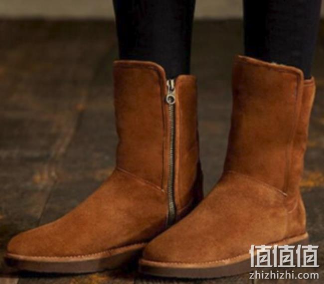意大利产高端线！UGG Abree Short  女士羊皮防水雪地靴 81英镑约¥717（6PM130美元） 值值值-买手聚集的地方