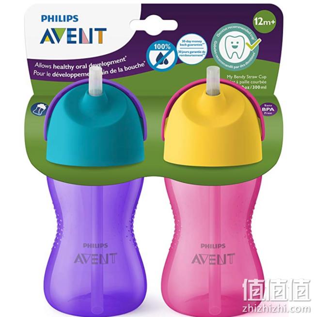 专为宝宝设计、300mlx2个装，Philips飞利浦 Avent 新安怡 SCF792/22儿童吸管杯 prime会员凑单直邮含税到手约64.32元 值值值-买手聚集的地方