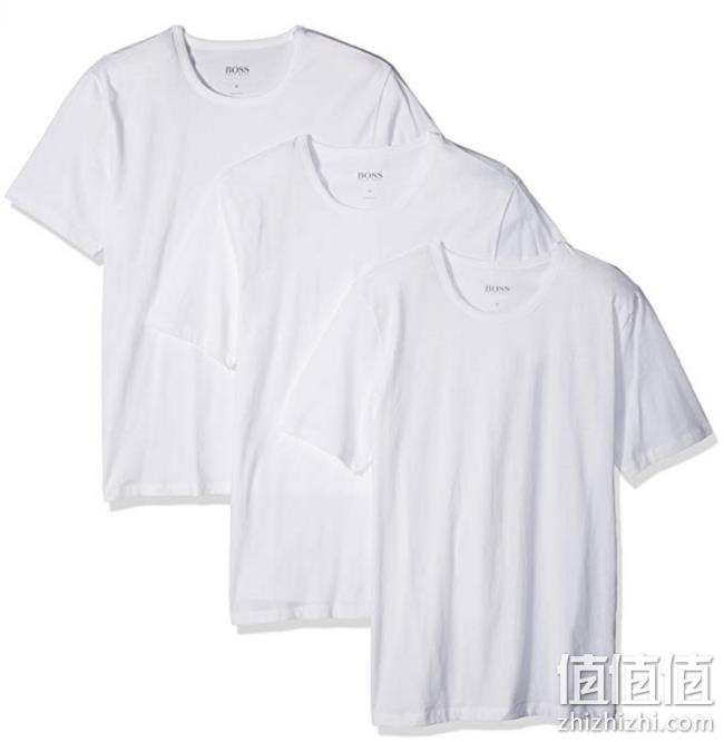 BOSS HUGO BOSS 男士纯棉V领T恤 3件装 prime会员凑单直邮含税到手约196.6元 值值值-买手聚集的地方