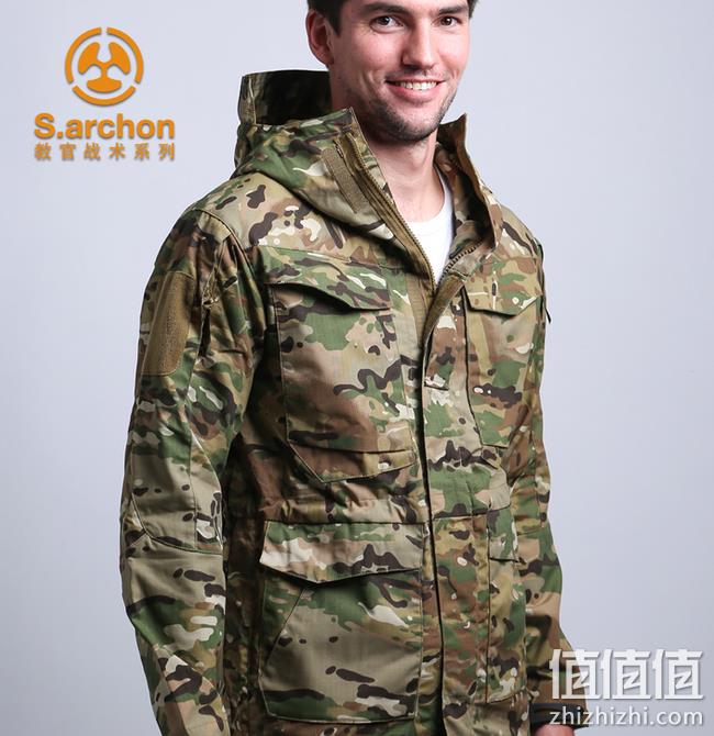 杜邦三防涂层！S.archon 男士战术机能冲锋衣 券后94元包邮 值值值-买手聚集的地方