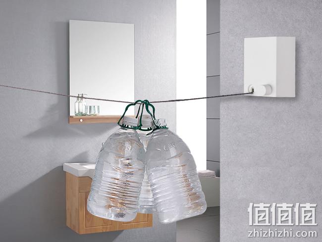 白菜价！小编同款 40斤承重：欧圣迪 免打孔隐形收缩晾衣绳  白色 券后35元包邮、收藏加购送挂钩（上次推荐78元） 值值值-买手聚集的地方