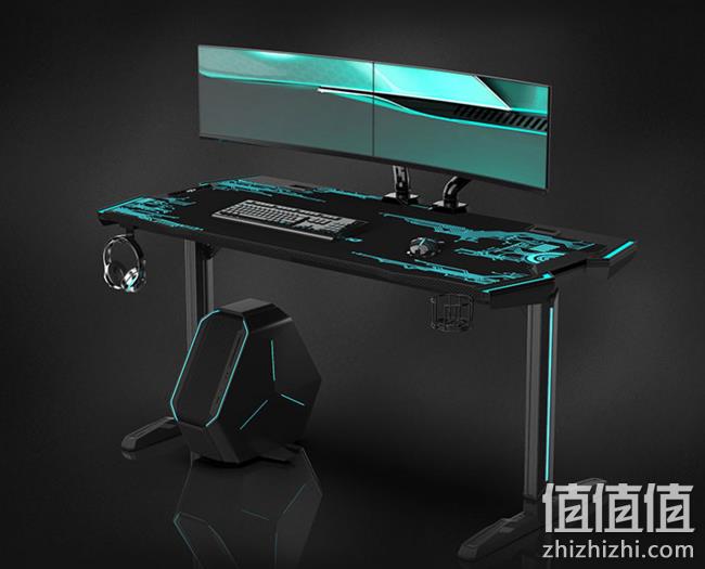 值哭、高颜值、扎实用料:盖世英雄 专业电竞桌 1.5米 券后1399元包顺丰+安装 值值值-买手聚集的地方