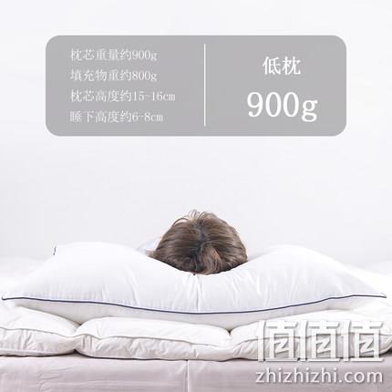 希尔顿酒店床品供应商，柔眠家纺 舒眠丝绒枕头 2只 39.8元包邮 值值值-买手聚集的地方