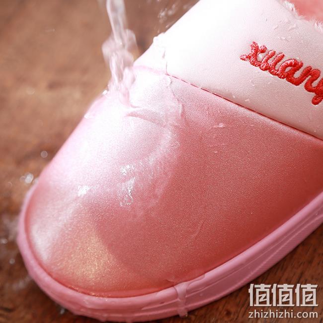月销8.5w+、20万好评，防水耐弯折：萱宜阁 PU皮面棉拖鞋 券后10.99元包邮 值值值-买手聚集的地方