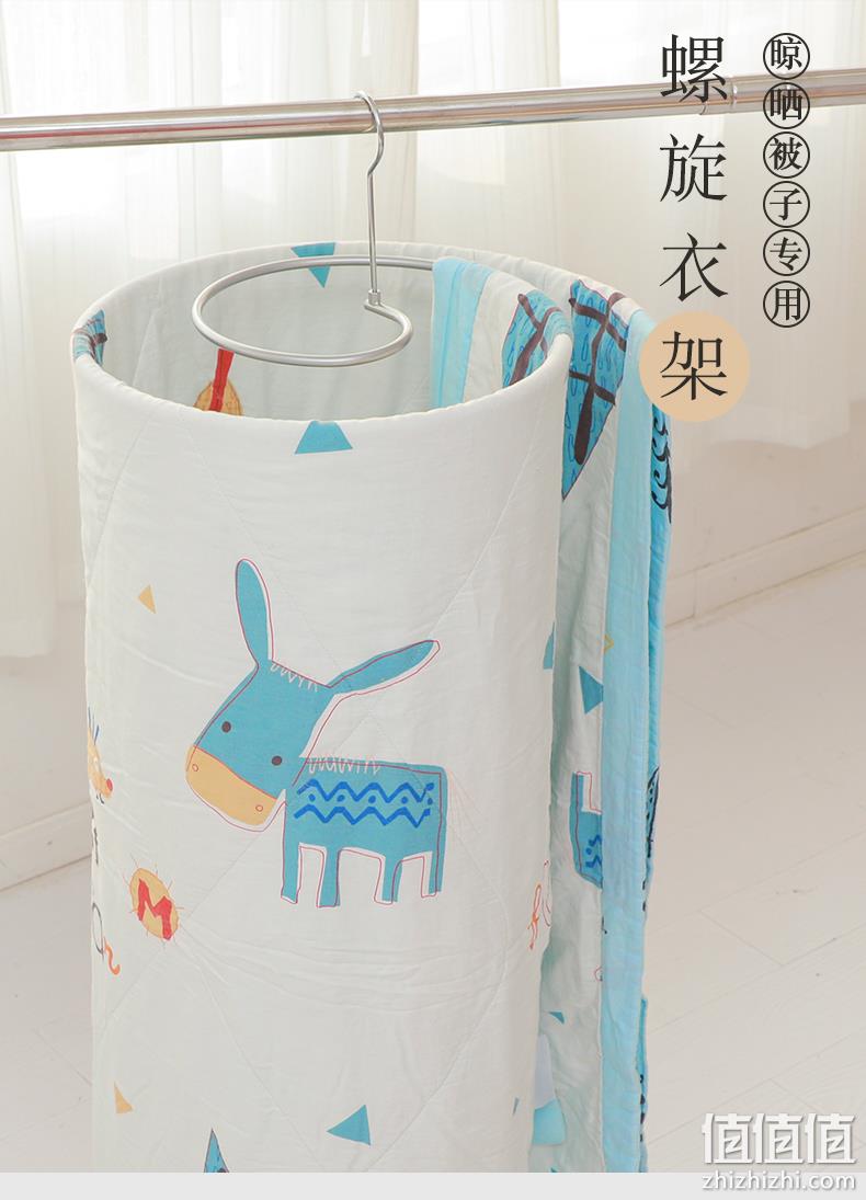 晒床单神器、承重40斤：法洁诺 螺旋式晒衣架 17.8元包邮 值值值-买手聚集的地方