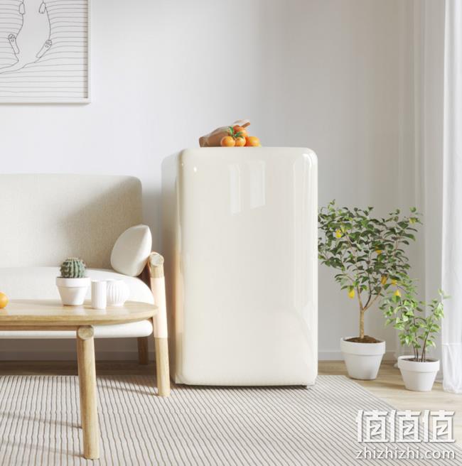 时光里的温柔雕刻，miniJ 小吉 Light BC-M121C系列 单门冰箱 云漫白 899元包邮 值值值-买手聚集的地方