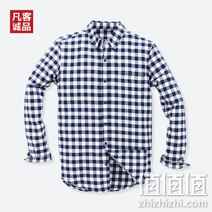 降5元，Vancl/凡客诚品 法兰绒全棉男士格子衬衫 券后64元包邮（上次推荐69元） 值值值-买手聚集的地方