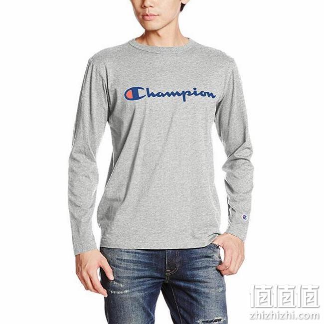 日版，限L码，100%纯棉：Champion/冠军 长袖T恤 Prime会员凑单到手170.19元 值值值-买手聚集的地方