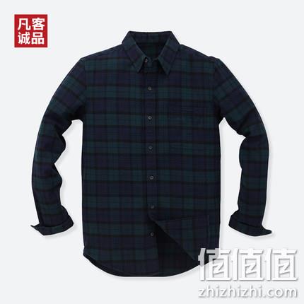 降5元，Vancl/凡客诚品 法兰绒全棉男士格子衬衫 券后64元包邮（上次推荐69元） 值值值-买手聚集的地方