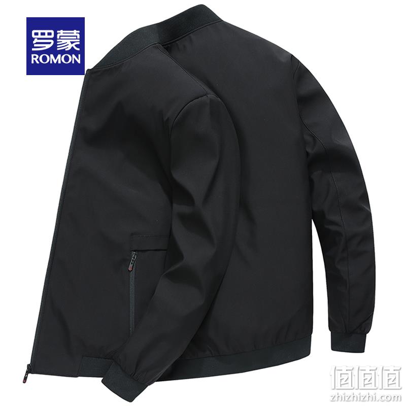 4.9分：罗蒙 男士棒球领休闲夹克 券后99元包邮 值值值-买手聚集的地方
