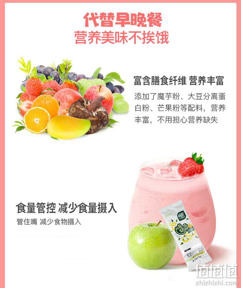 沃尔玛有售，绿瘦 男女膳食纤维代餐奶昔 6杯 券后19.9元包邮 值值值-买手聚集的地方