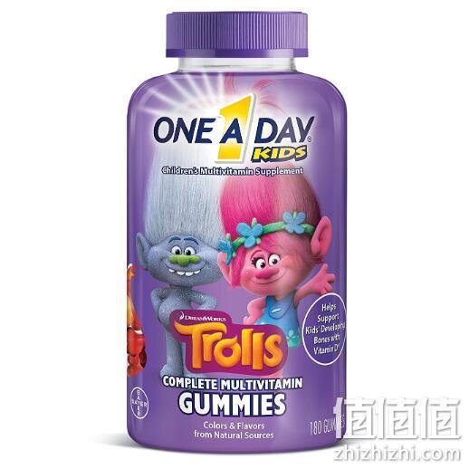 180粒、德国拜耳旗下 One A Day Trolls魔法精灵款 儿童多种复合维生素软糖 prime会员凑单直邮含税到手约65元 值值值-买手聚集的地方