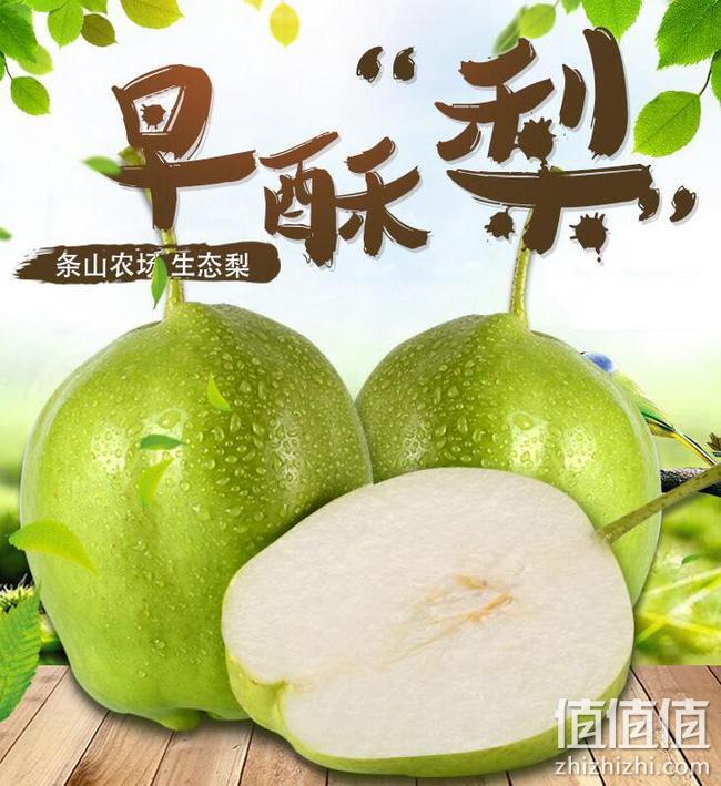 时令水果 条山农场 甘肃早酥梨 大果 净重9斤 券后24.9元包邮 值值值-买手聚集的地方