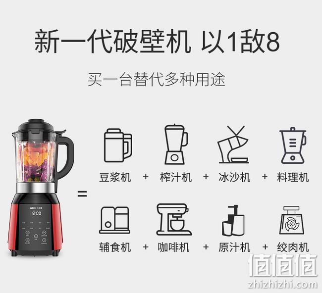 新低 1键清洗+58000转/分+1机多用：奥克斯 2L 破壁料理机 HX-PB9311 券后279元包邮 保价双11（长期699元） 值值值-买手聚集的地方
