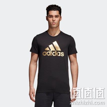 双11预售：商场同款，adidas阿迪达斯 运动型格 男子 短袖T恤 69元（吊牌价229元） 值值值-买手聚集的地方