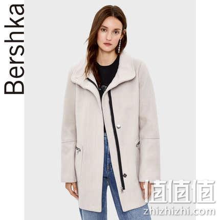 双11预售：Zara姐妹品牌，Bershka 巴适卡 女士休闲呢绒大衣 200元包邮（吊牌价329元） 值值值-买手聚集的地方