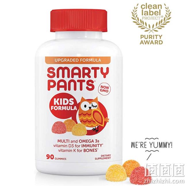 SmartyPants 儿童多种复合维生素软糖 90粒 prime会员凑单直邮含税到手约63.9元 值值值-买手聚集的地方
