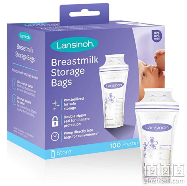 Lansinoh  母乳储存袋 100个 prime到手126.1元 值值值-买手聚集的地方