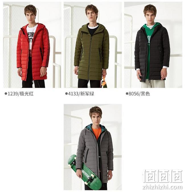 90%白鸭绒：波司登 男士 中长款连帽羽绒服 券后233元包邮（吊牌价1438元） 值值值-买手聚集的地方