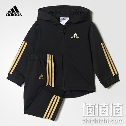 双11预售： adidas 阿迪达斯 CE9705 男童针织套服 169元包邮（吊牌价369元） 值值值-买手聚集的地方