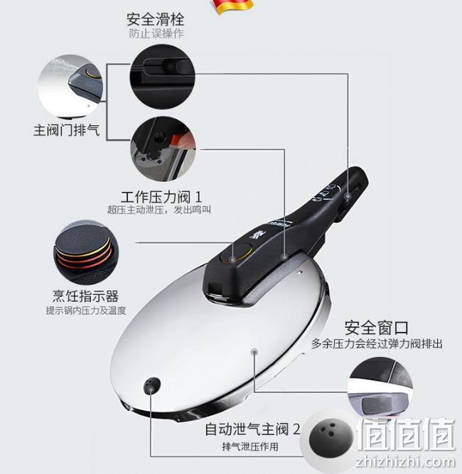 双11预告 降200元 专柜1折：福腾宝 6.5L不锈钢高压锅 11日0-2点：499元包邮（专柜价4599元） 值值值-买手聚集的地方
