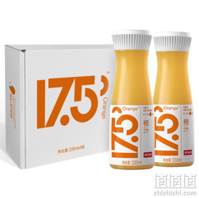 330mlx4瓶x4件，农夫山泉 17.5°NFC鲜橙汁 100%果汁 礼盒装 162.4元（合40.6元/件） 值值值-买手聚集的地方