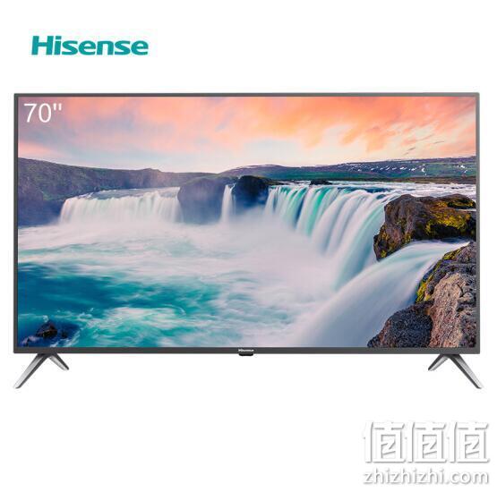 70寸大屏+4K DHR： Hisense 海信 HZ70E3D 70英寸 4K 液晶电视 3799元包邮（之前推荐3999元），送蓝牙音箱+抽机器人 值值值-买手聚集的地方