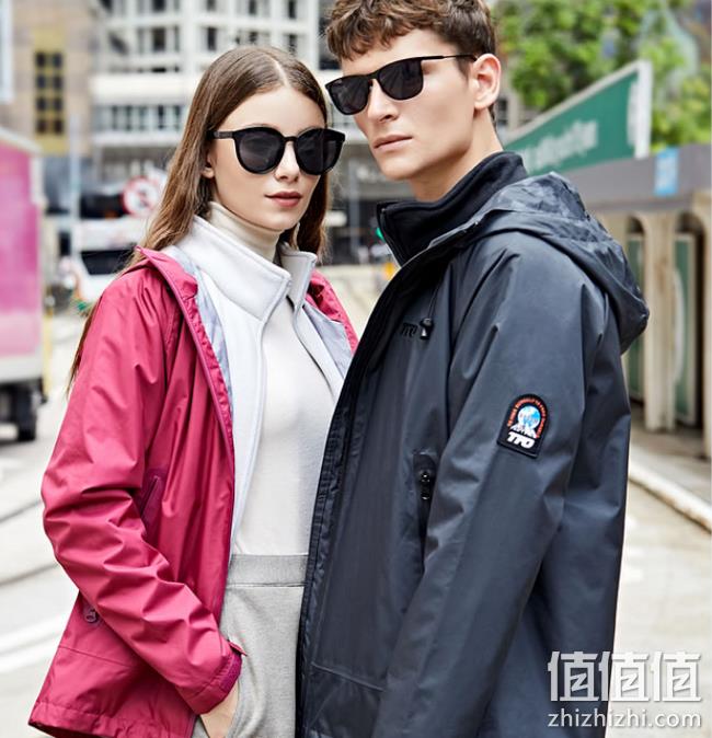 降20元：First-Tex面料 19年专柜款：美国 TFO 男女款三合一冲锋衣 120元包邮（吊牌价1699元） 值值值-买手聚集的地方