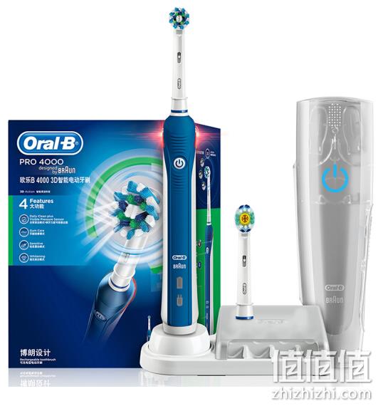 降70元 德国进口、第2代3D声波科技：Oralb欧乐B P4000 电动牙刷 券后299元包邮、送欧乐B电动牙刷+刷头保护盖 值值值-买手聚集的地方