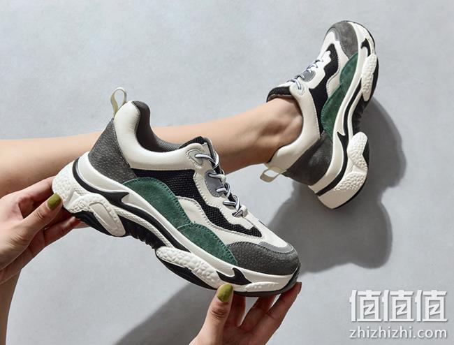 增高6.5厘米、真皮拼接！珂卡芙 厚底老爹鞋 券后119元包邮（专柜599元） 值值值-买手聚集的地方