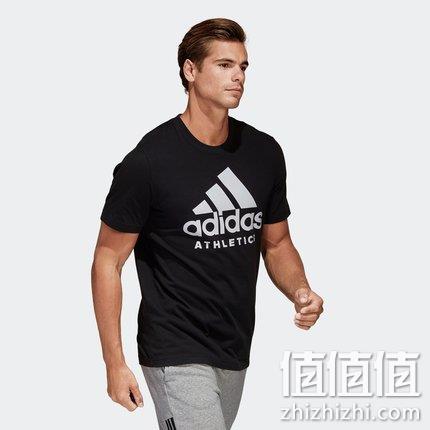 商场同款，adidas 阿迪达斯 NEH24 男士短袖T恤 79元包邮（吊牌价199元） 值值值-买手聚集的地方