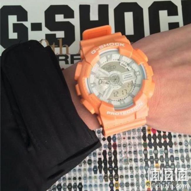 骚气橙！Casio 卡西欧 G-Shock系列 GA110SG-4A 男士双显运动手表 prime会员直邮含税到手约468元（之前推荐500+） 值值值-买手聚集的地方