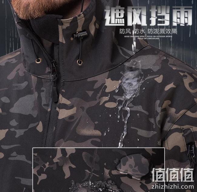 防风防水防寒：HAN WILD/涵野 鲨鱼皮加绒战术软壳冲锋衣 券后108元起包邮，抓绒衣仅29元 值值值-买手聚集的地方