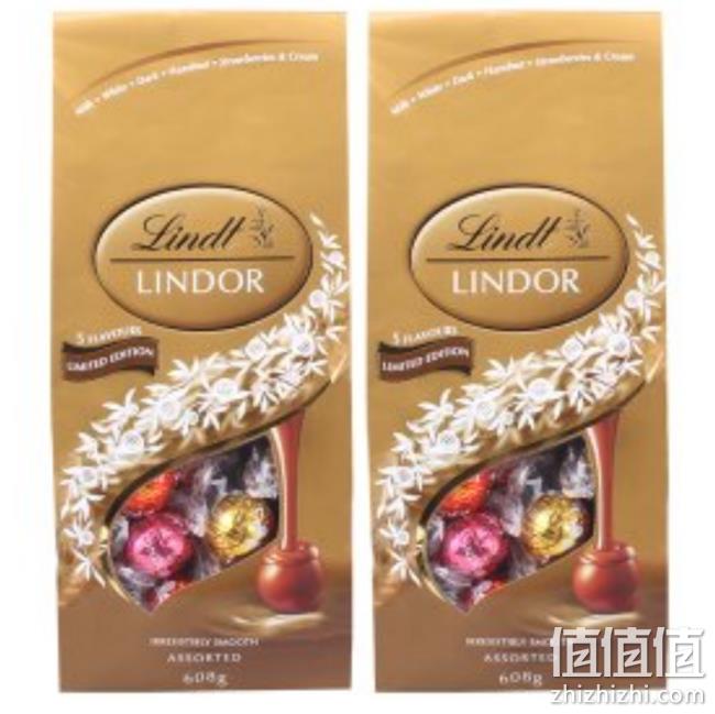 Lindt 瑞士莲软心进口巧克力球袋装 600克x2件装 199元包邮 值值值-买手聚集的地方