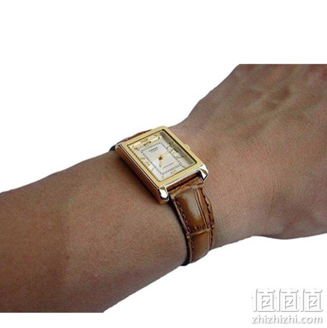 CASIO卡西欧 LTP-1234PGL-7A 女士皮革石英手表 Prime到手约217元 值值值-买手聚集的地方