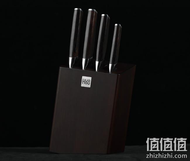 今晚0点、黑檀木手柄！5件套 小米有品 火候复合钢刀  109元包邮（长期149元） 值值值-买手聚集的地方