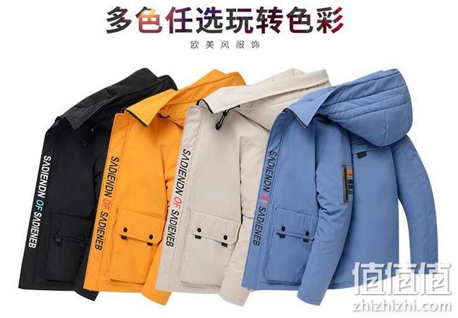 70%白鸭绒：北极绒 男士 19秋新 短款工装连帽羽绒服 159元到手 值值值-买手聚集的地方
