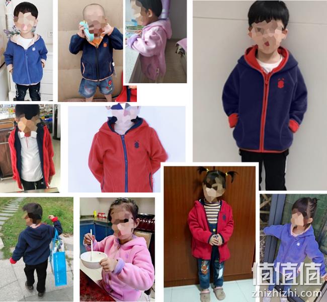 双层摇粒绒：巴布豆 儿童加厚抓绒衣外套 3色 券后59元包邮 值值值-买手聚集的地方