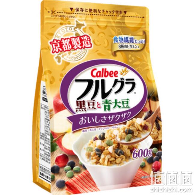 Calbee 卡乐比 水果麦片 黑豆口味 600g/袋 x4件 142.4元 值值值-买手聚集的地方