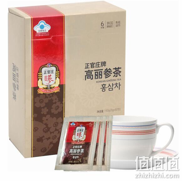 低过海淘！韩国进口：3gx100袋 正官庄 六年根红参 高丽参茶 拍2件173.6元包邮到手（亚马逊412元不含税运） 值值值-买手聚集的地方
