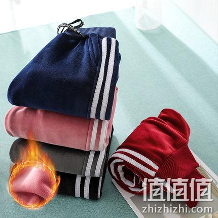 加绒加厚！北极绒 儿童金丝绒运动裤  券后24.8 值值值-买手聚集的地方
