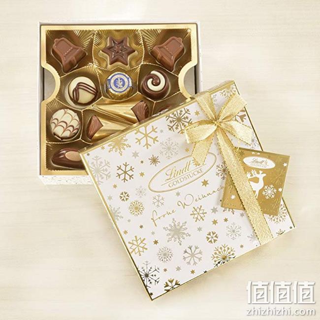 小编长期回购品牌：Lindt 瑞士莲 巧克力 金色圣诞礼盒 250g prime到手约159.3元 值值值-买手聚集的地方