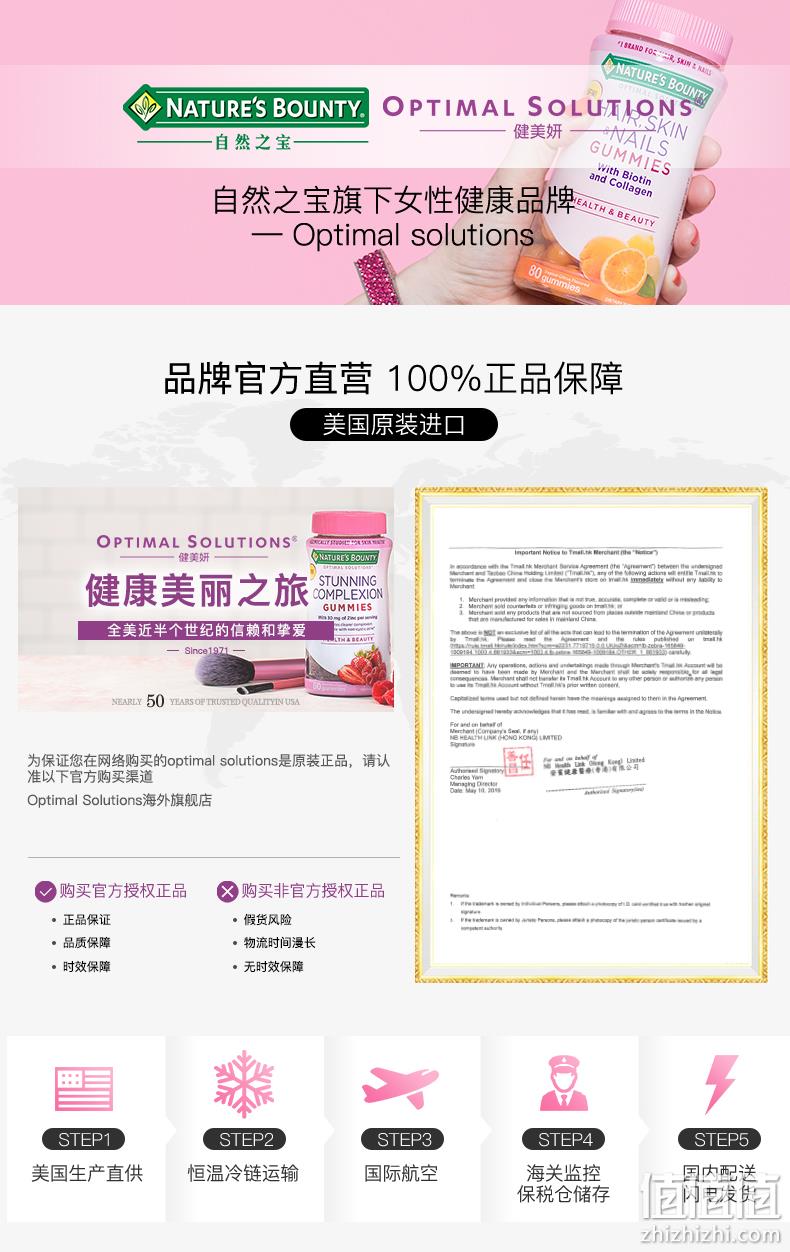 美国美发甲品类翘楚！自然之宝 柑橘味蛋白软糖 80粒 58元包邮 值值值-买手聚集的地方
