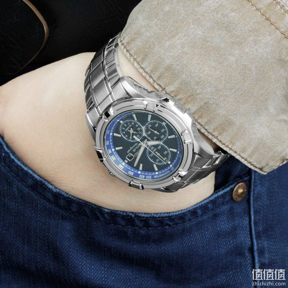 镇店之宝、双倍差价：Seiko 精工 不锈钢表链 男式三眼计时 石英手表 SSC141P1 1098.56元含税包邮（天猫国际2370元） 值值值-买手聚集的地方