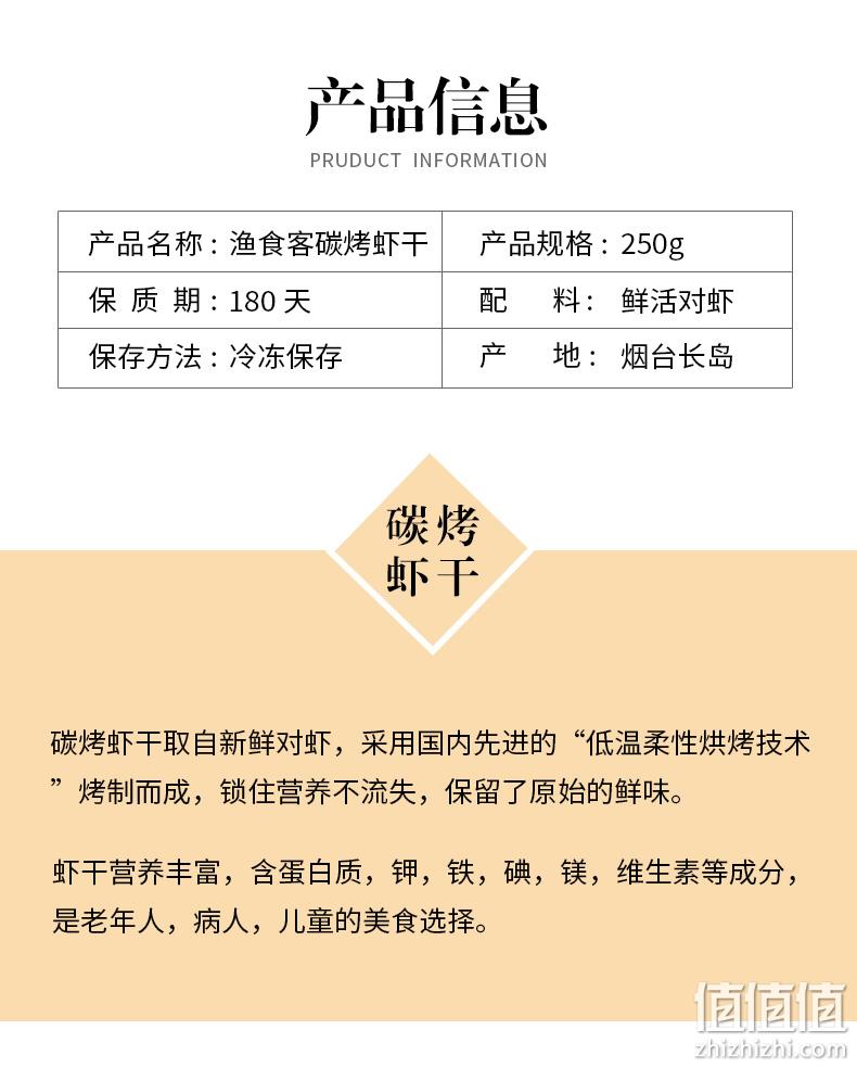 补券，小编买过，2斤鲜虾烤制：250g 约60-70个 渔食客 即食果木碳烤虾干 29元包邮、2件53元 值值值-买手聚集的地方