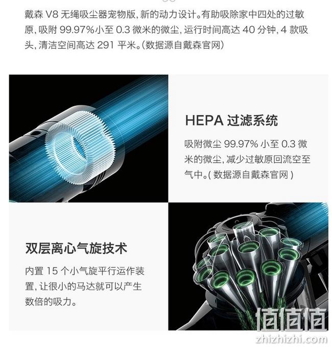 爆降200元，5吸头：戴森 V8 Animal 手持式无线吸尘器 27日1点：1899元包邮包税，限1000件（上次2094元） 值值值-买手聚集的地方