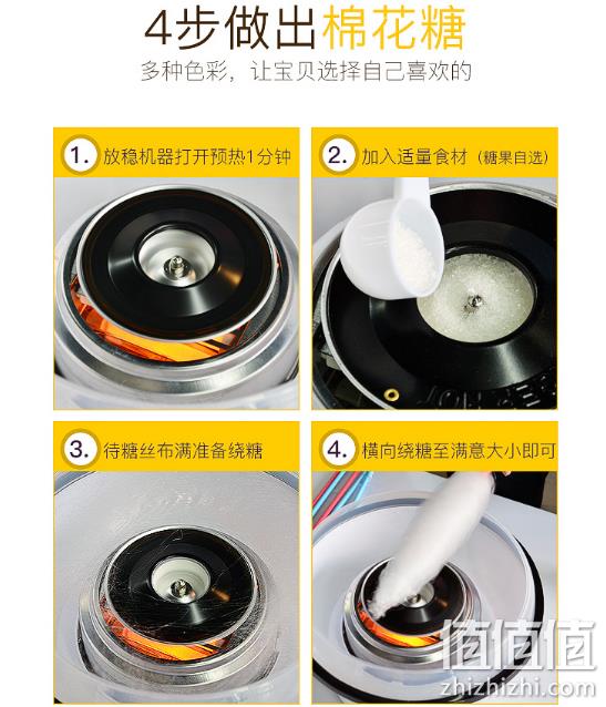 在家自制 干净卫生：Noryong 儿童棉花糖机 券后34元包邮 值值值-买手聚集的地方