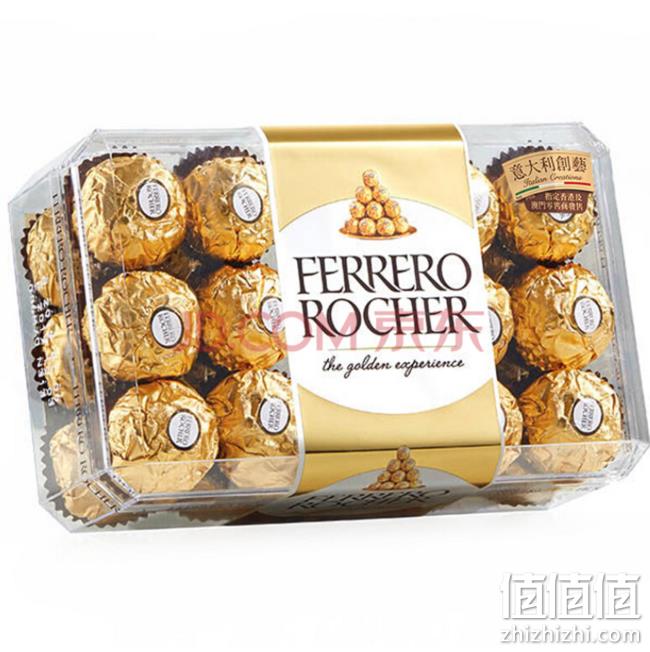 30粒x3件，意大利进口 FERRERO 费列罗 Rocher T30 金莎榛果威化巧克力礼盒 161元包邮包税（超市折合5元/粒） 值值值-买手聚集的地方