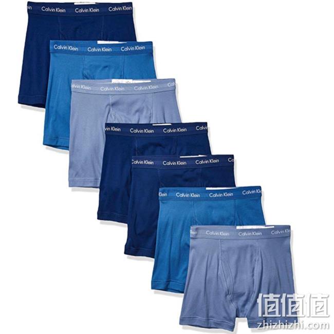 超值7条装，Calvin Klein 男式 经典棉质平角内裤 prime到手约319.2元（天猫144元/条） 值值值-买手聚集的地方